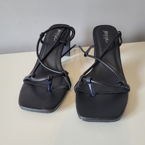 Nasty Gal The Thrill of the Lace-up Heels, VGUC, Size 4 UK/ 6 US - Picture 3 of 10